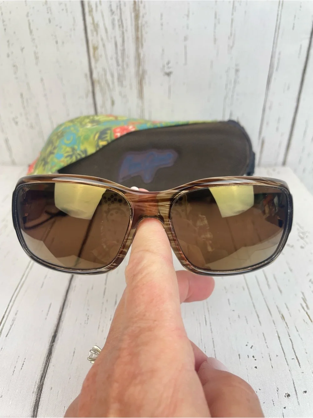 Maui Jim‎ Hamoa Beach Polarized Sunglasses *Rootbeer *HCL Bronze